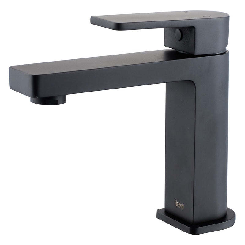 Flores Basin Mixer Matt Black HYB135-201MB - Bathroom Hub