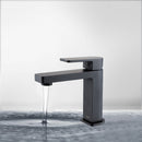Flores Basin Mixer Matt Black HYB135-201MB - Bathroom Hub