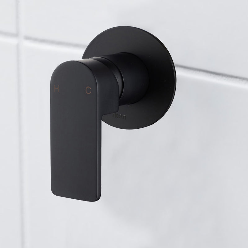 Flores Wall Mixer Matt Black HYB135-301MB - Bathroom Hub