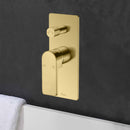 Flores Wall Mixer with Diverter Brushed Gold HYB135-501BG - Bathroom Hub