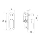 Banda Wall Mixer with Diverter HYB22-501 - Bathroom Hub