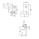 Banda Wall Basin Mixer HYB22-601 - Bathroom Hub