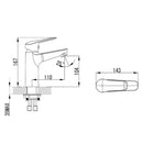 Sulu Basin Mixer HYB33-201 - Bathroom Hub