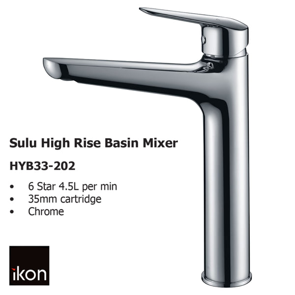 Sulu High Rise Basin Mixer HYB33-202 - Bathroom Hub