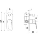 Sulu Wall Mixer with Diverter HYB33-501 - Bathroom Hub