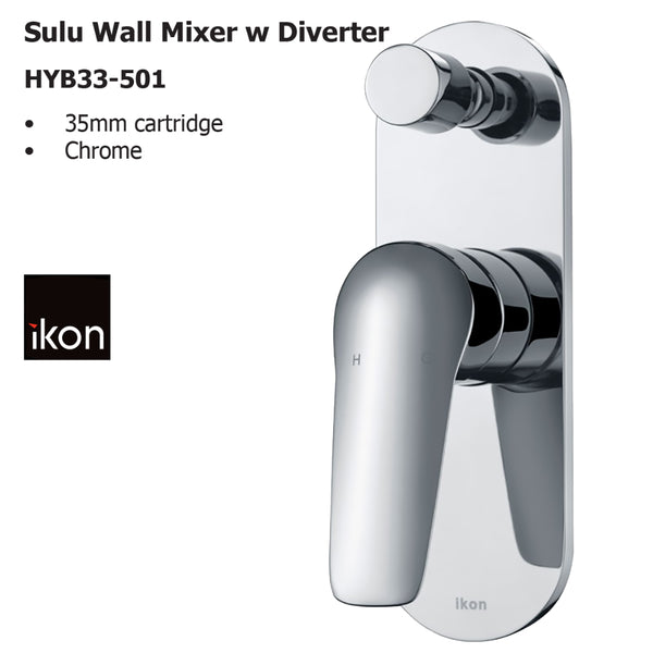 Sulu Wall Mixer with Diverter HYB33-501 - Bathroom Hub