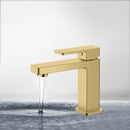 Ceram Basin Mixer Brushed Gold HYB636-201BG - Bathroom Hub