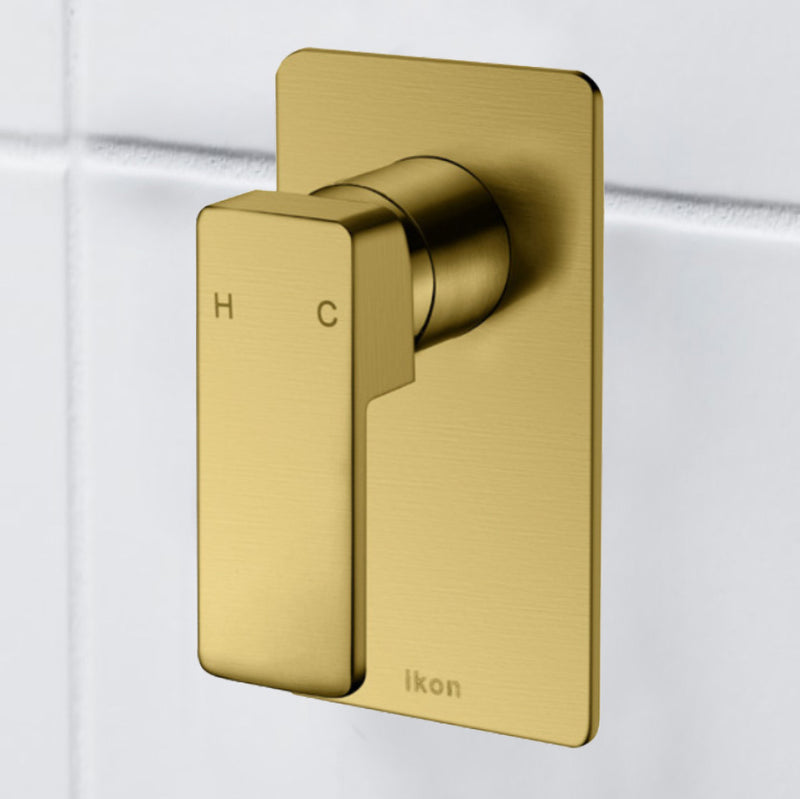 Ceram Wall Mixer Brushed Gold HYB636-301BG - Bathroom Hub