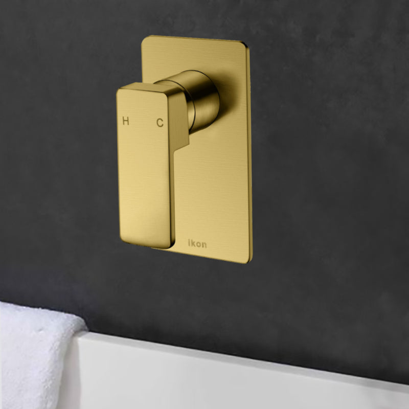 Ceram Wall Mixer Brushed Gold HYB636-301BG - Bathroom Hub