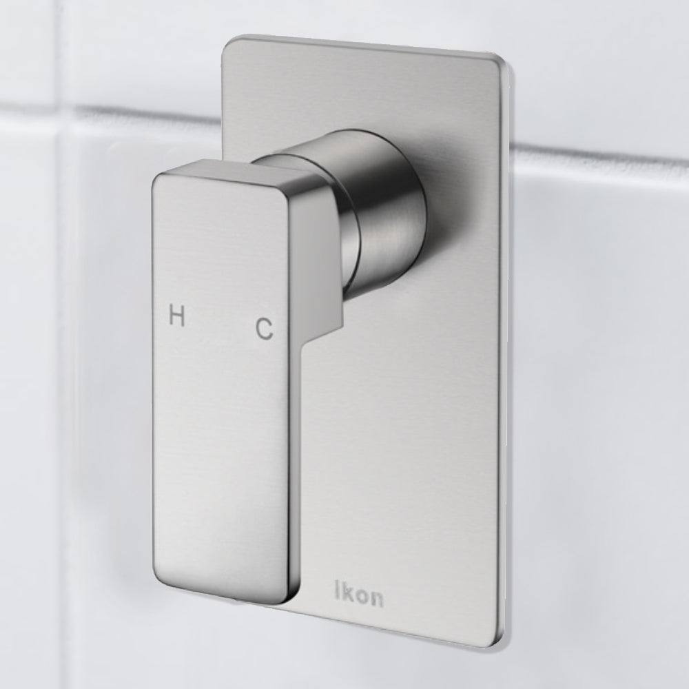 Ceram Wall Mixer Brushed Nickel HYB636-301BN - Bathroom Hub