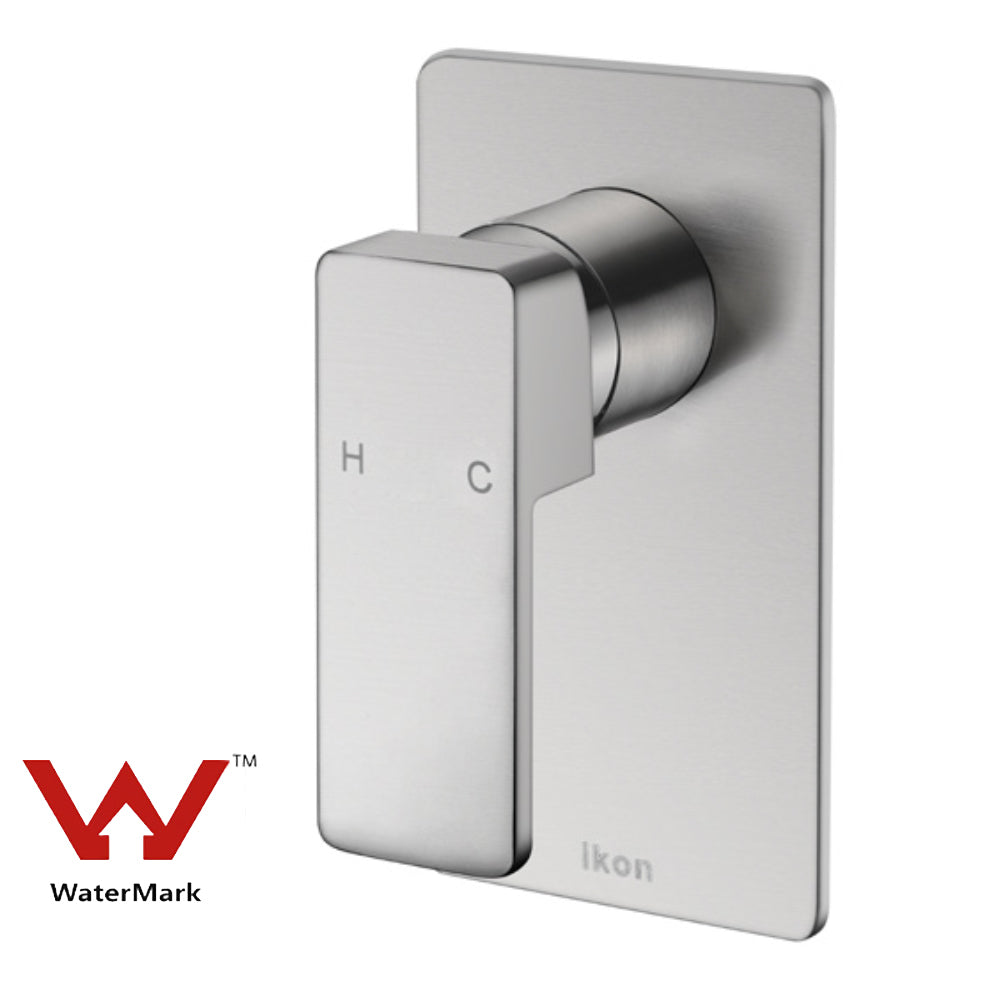 Ceram Wall Mixer Brushed Nickel HYB636-301BN - Bathroom Hub