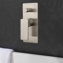 Ceram Wall Mixer with Diverter Brushed Nickel HYB636-501BN - Bathroom Hub
