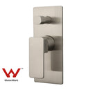 Ceram Wall Mixer with Diverter Brushed Nickel HYB636-501BN - Bathroom Hub