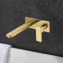Ceram Wall Basin Mixer Brushed Gold HYB636-601BG - Bathroom Hub