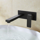 Ceram Wall Basin Mixer Matt Black HYB636-601MB - Bathroom Hub