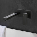 Ceram Wall Basin Mixer Matt Black HYB636-601MB - Bathroom Hub