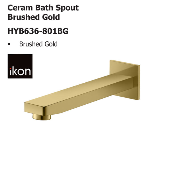 Ceram Bath Spout Brushed Gold HYB636-801BG - Bathroom Hub