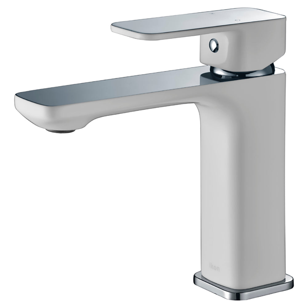 Seto Basin Mixer Chrome & White HYB66-201CW - Bathroom Hub