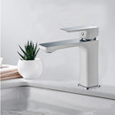 Seto Basin Mixer Chrome & White HYB66-201CW - Bathroom Hub