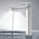 Seto High Rise Basin Mixer Chrome & White HYB66-202CW - Bathroom Hub