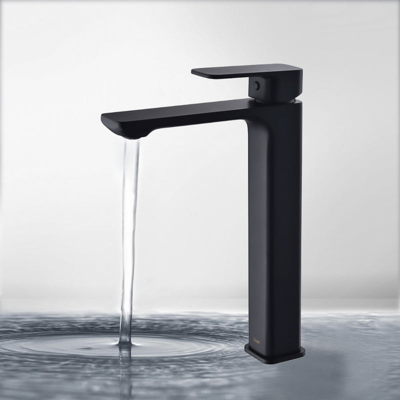 Seto High Rise Basin Mixer Matt Black HYB66-202MB - Bathroom Hub