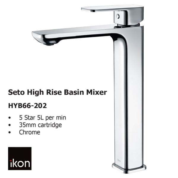 Seto High Rise Basin Mixer HYB66-202 - Bathroom Hub