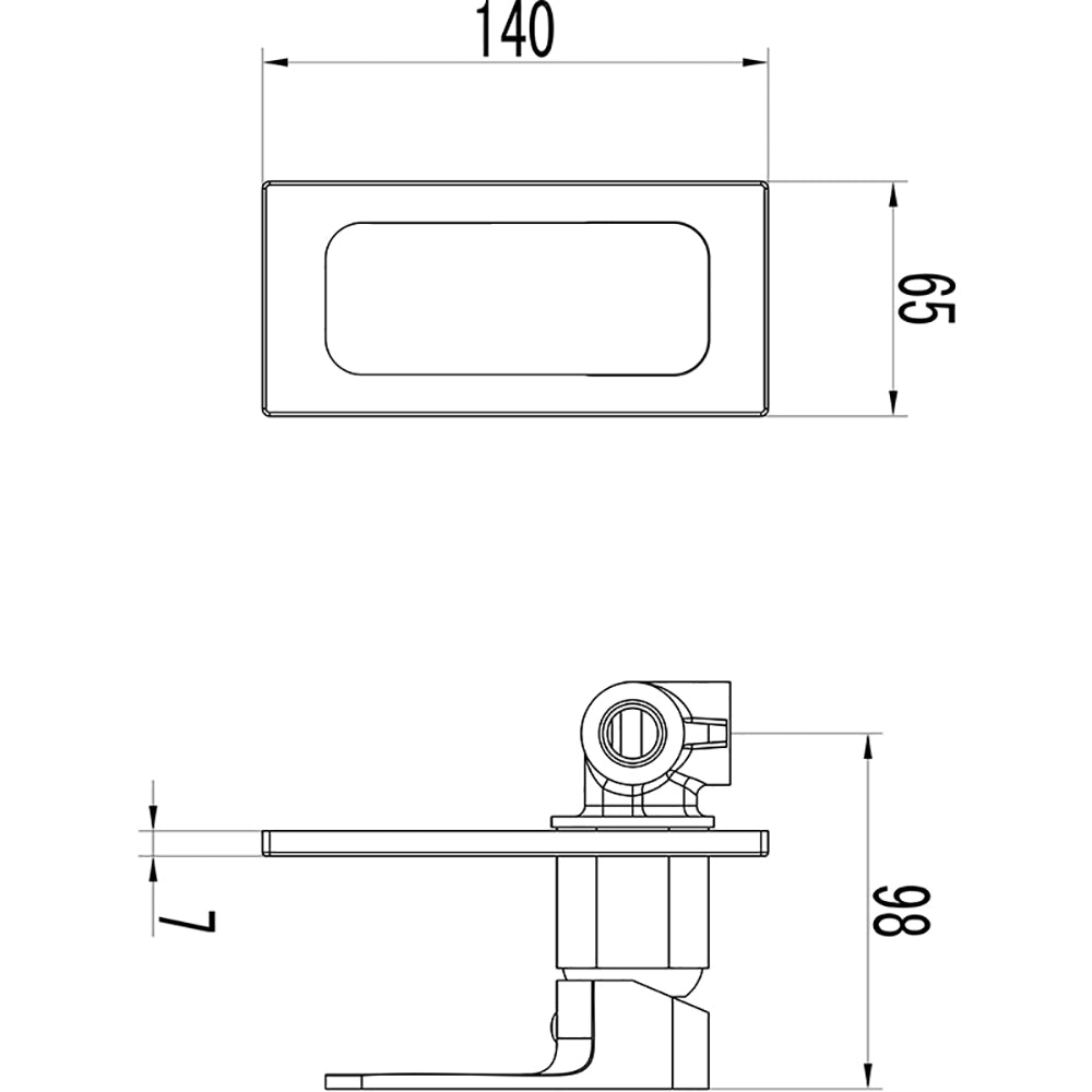 Seto Wall Mixer Chrome & White HYB66-301CW - Bathroom Hub