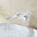 Seto Wall Basin Mixer Chrome & White HYB66-601CW - Bathroom Hub