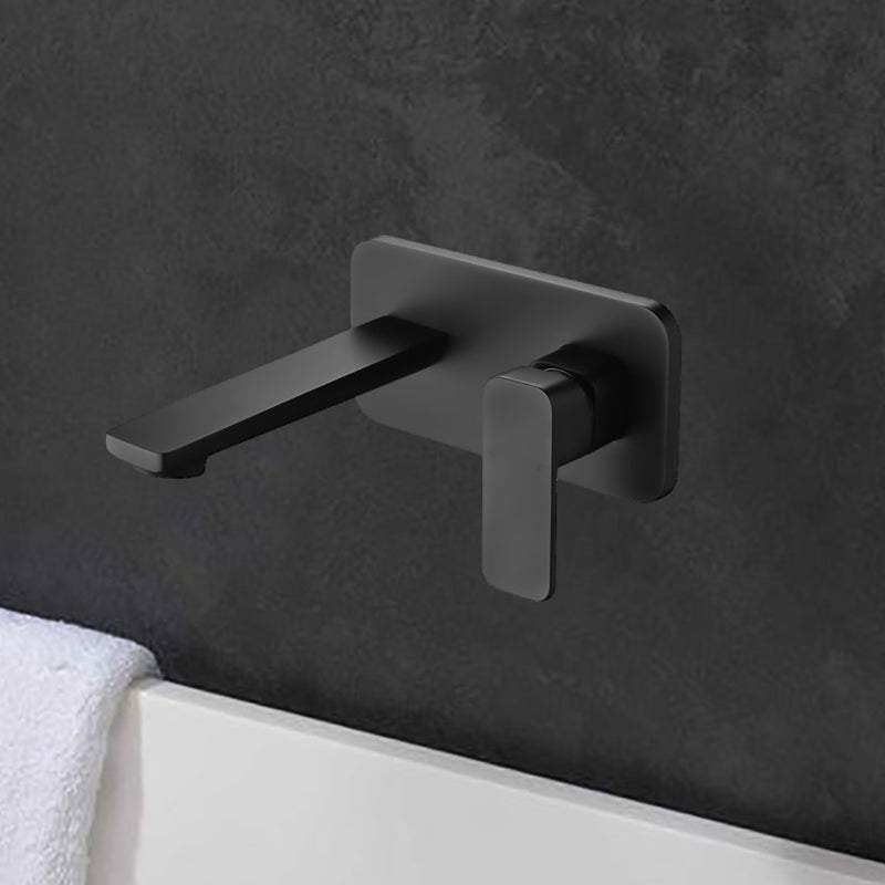 Seto Wall Basin Mixer Matt Black HYB66-601MB - Bathroom Hub