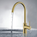 Hali Sink Mixer Brushed Gold HYB88-101BG - Bathroom Hub