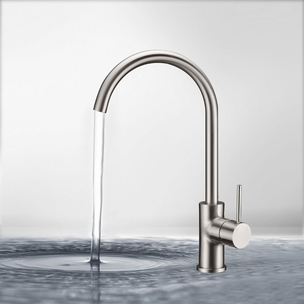 Hali Sink Mixer Brushed Nickel HYB88-101BN - Bathroom Hub