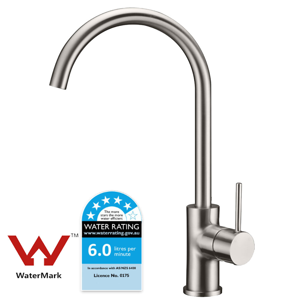 Hali Sink Mixer Brushed Nickel HYB88-101BN - Bathroom Hub