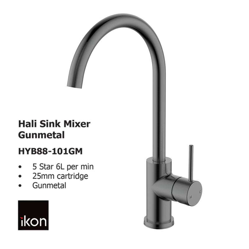 Hali Sink Mixer Gunmetal HYB88-101GM - Bathroom Hub