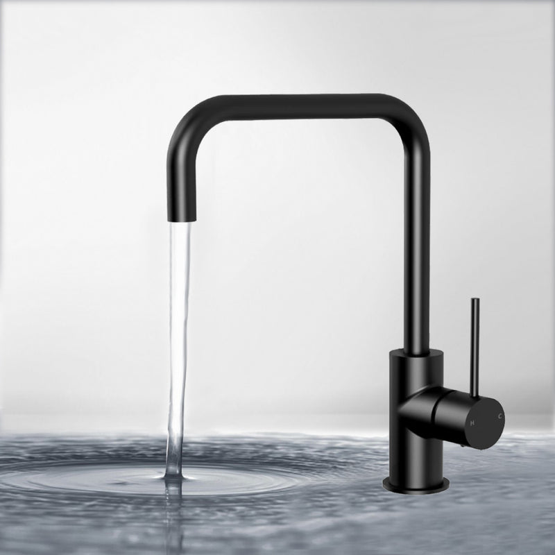 Hali Square Sink Mixer Matt Black HYB88-102MB - Bathroom Hub