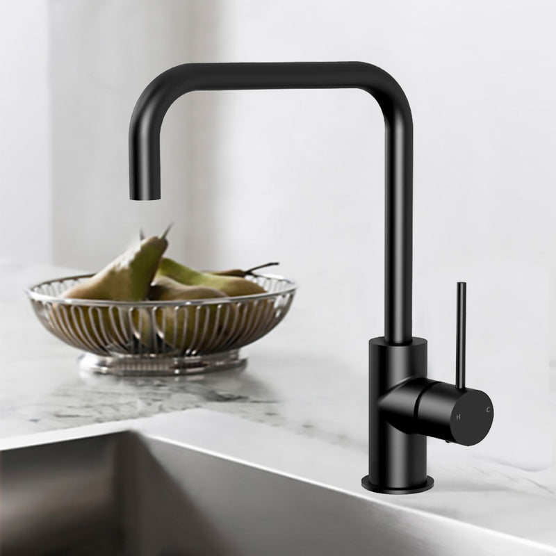 Hali Square Sink Mixer Matt Black HYB88-102MB - Bathroom Hub