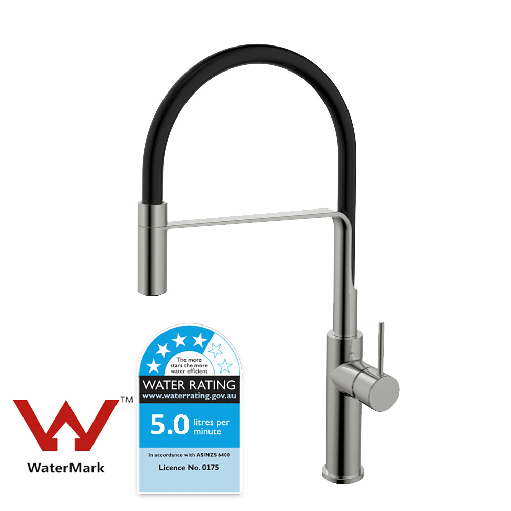 Hali Multi-function Sink Mixer Brushed Nickel HYB88-103BN - Bathroom Hub