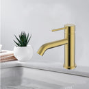 Hali Sink Mixer Brushed Gold HYB88-201BG - Bathroom Hub
