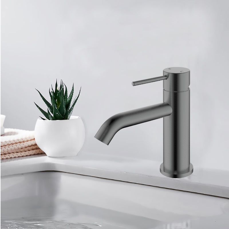 Hali Basin Mixer Gunmetal HYB88-201GM - Bathroom Hub