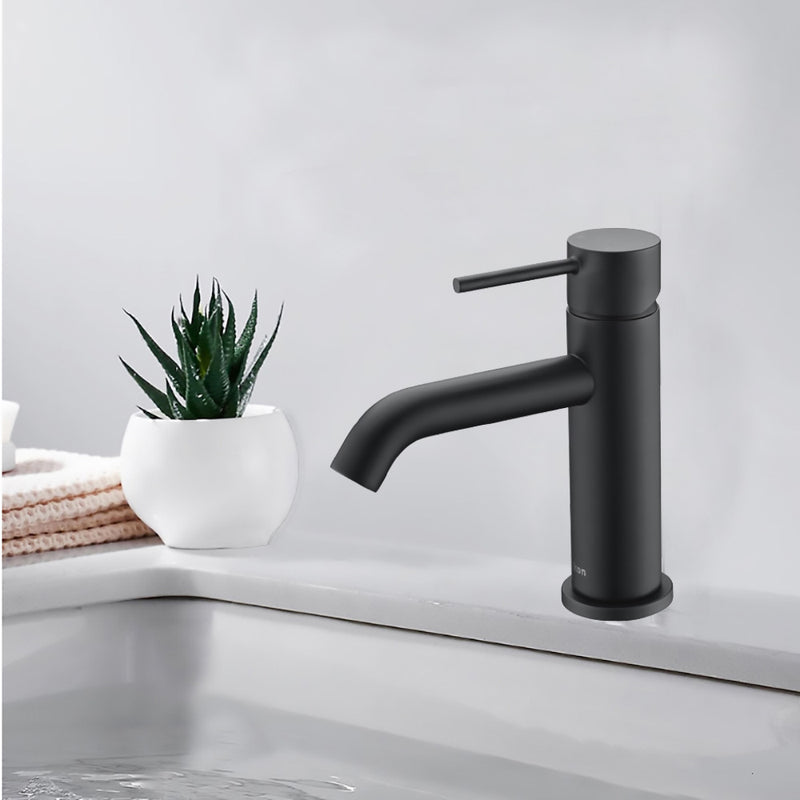 Hali Basin Mixer Matt Black HYB88-201MB - Bathroom Hub