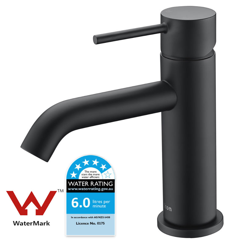 Hali Basin Mixer Matt Black HYB88-201MB - Bathroom Hub