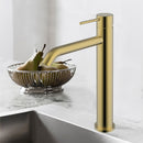 Hali High Rise Basin Mixer Brushed Gold HYB88-202BG - Bathroom Hub