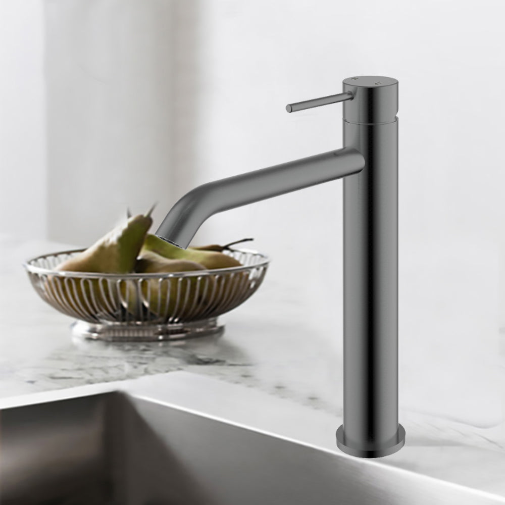 Hali High Rise Basin Mixer Gunmetal HYB88-202GM - Bathroom Hub
