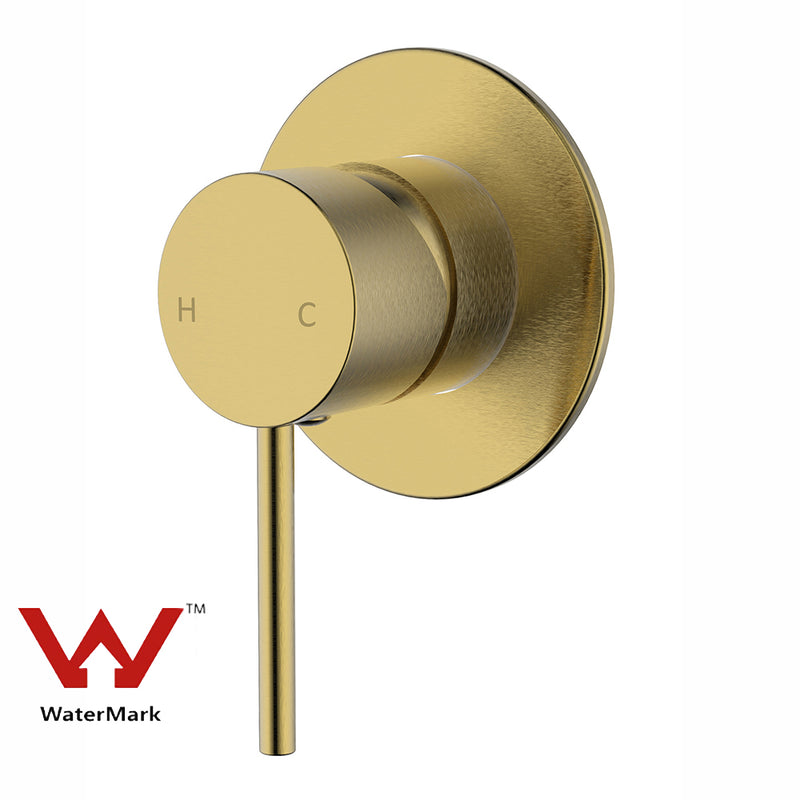 Hali Wall Mixer Brushed Gold HYB88-301BG - Bathroom Hub