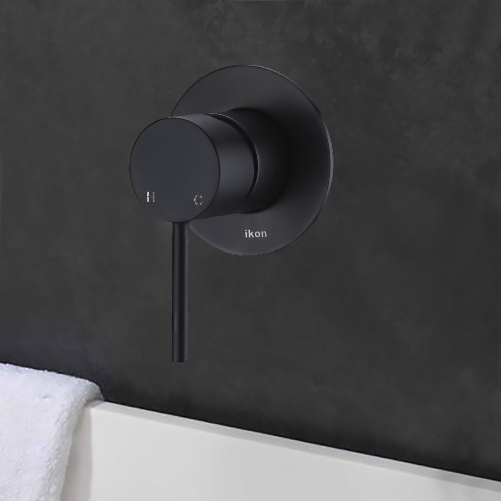 Hali Wall Mixer Matt Black HYB88-301MB - Bathroom Hub
