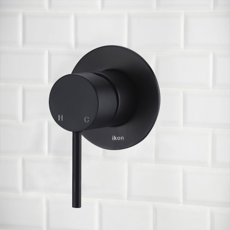 Hali Wall Mixer Matt Black HYB88-301MB - Bathroom Hub