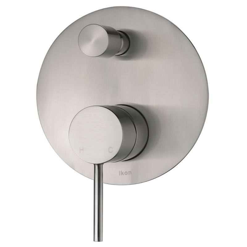 Hali Wall Mixer with Diverter Brushed Nickel HYB88-501BN - Bathroom Hub