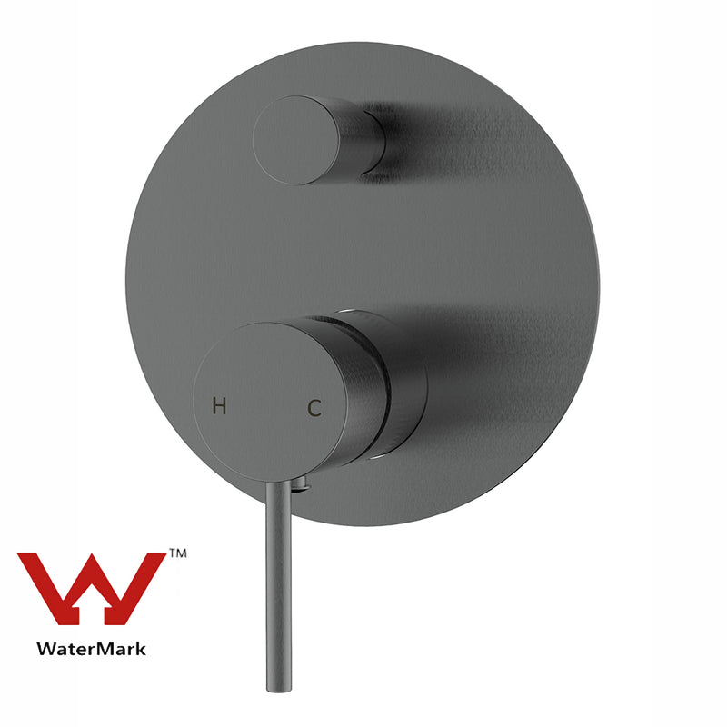 Hali Wall Mixer with Diverter Gunmetal HYB88-501GM - Bathroom Hub