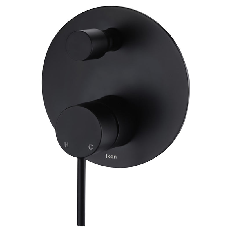 Hali Wall Mixer with Diverter Matt Black HYB88-501MB - Bathroom Hub