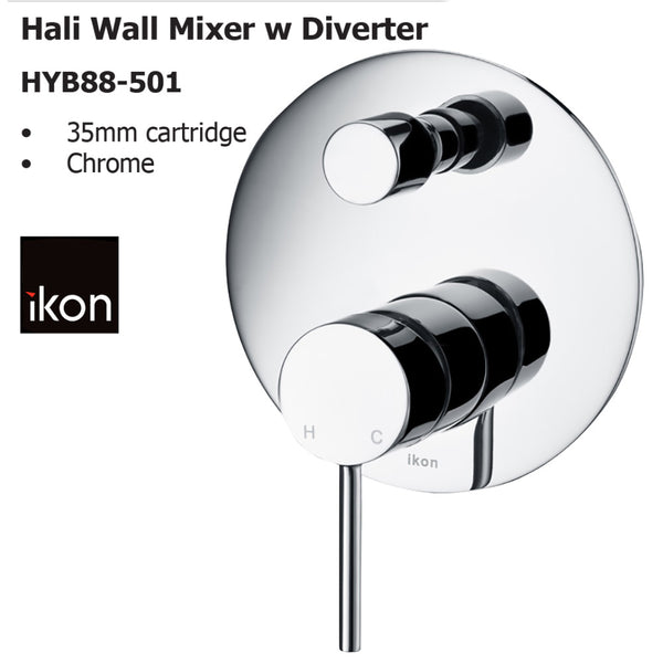 Hali Wall Mixer with Diverter HYB88-501 - Bathroom Hub