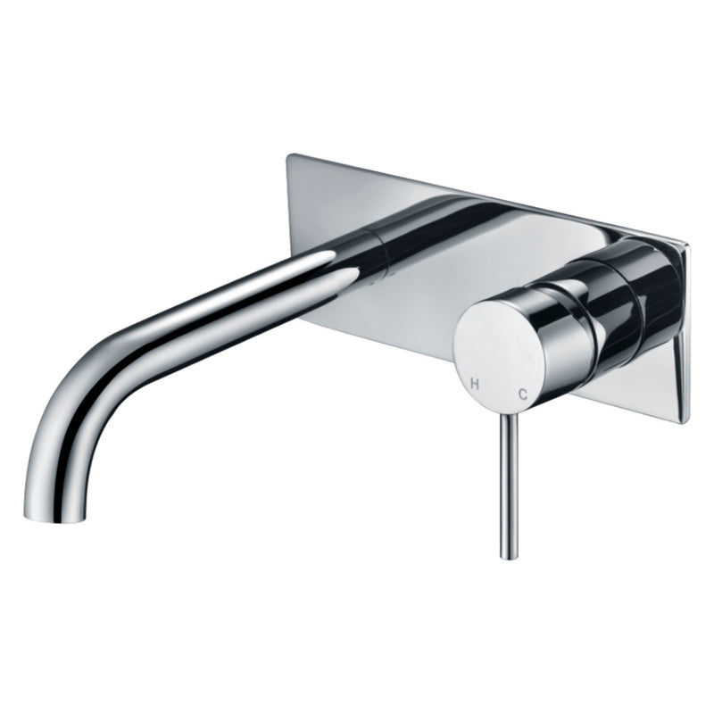 Hali Wall Basin Mixer Curved Spout HYB88-602 - Bathroom Hub